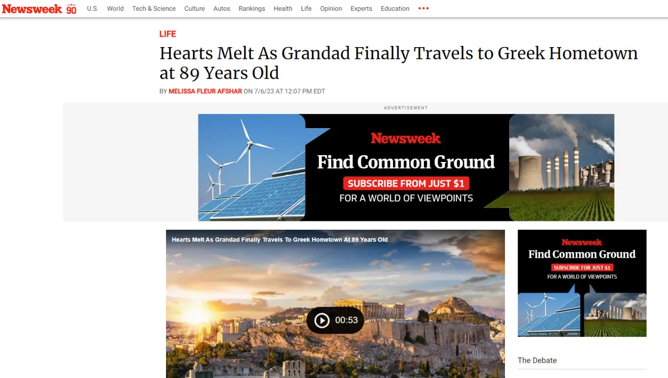 Ένα εξαιρετικά δημοφιλές βίντεο στο tiktok με έναν 89χρονο Έλληνα ομογενή έχει συγκεντρώσει 1 εκατομμύριο προβολές