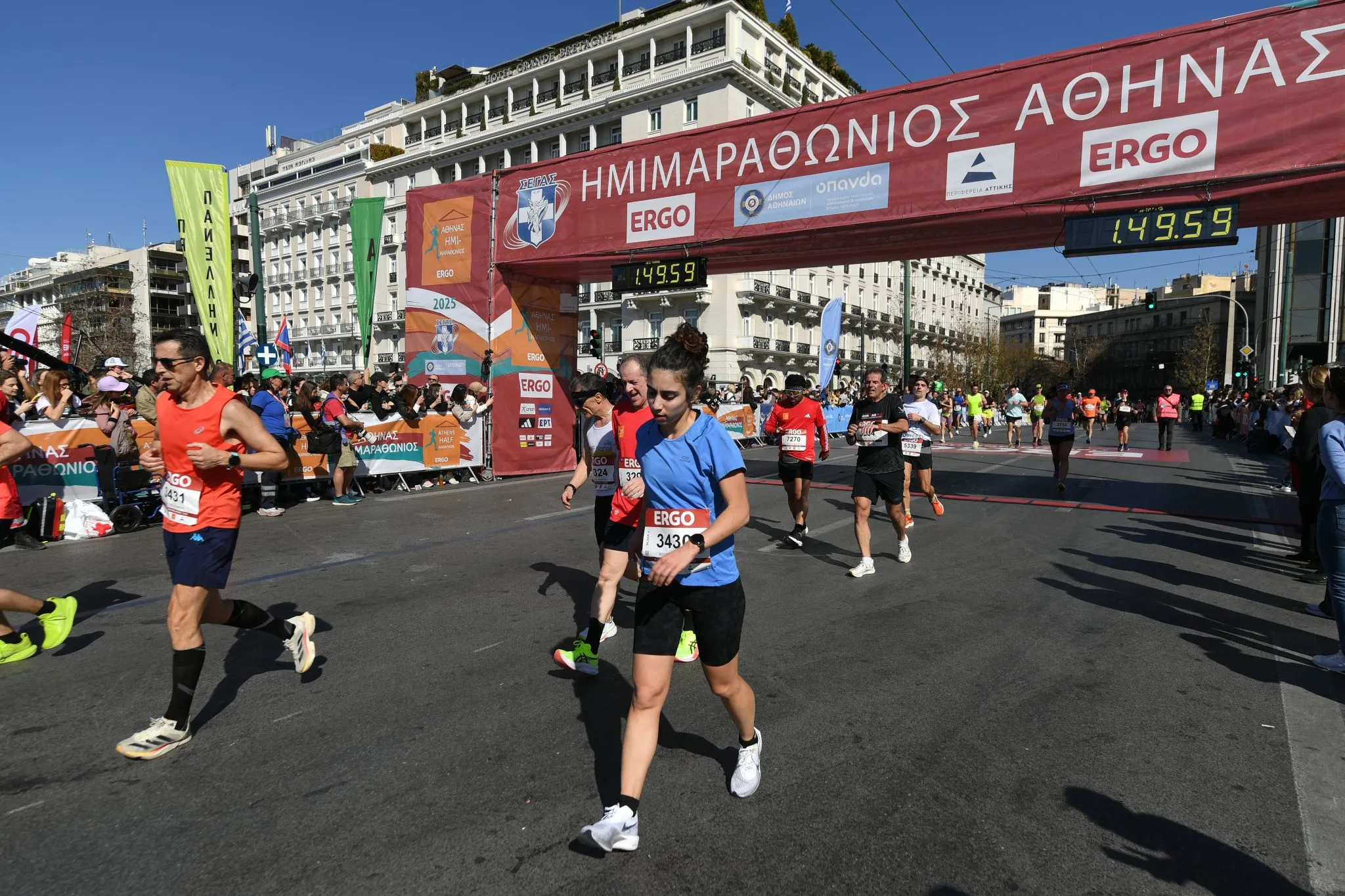 Στιγμιότυπο από τον Ημιμαραθώνιο της Αθήνας