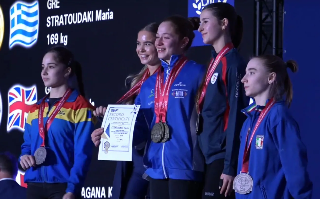 Maria with medals