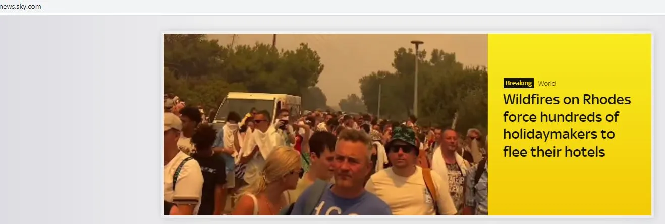 Μεγάλη πυρκαγιά στη Ρόδο: Εκκενώσεις 30.000 ανθρώπων
